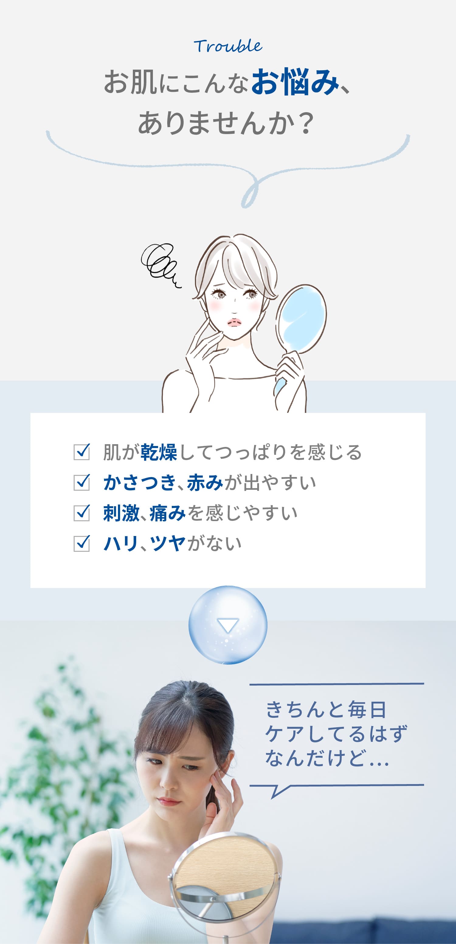 お肌にこんなお悩み、ありませんか？